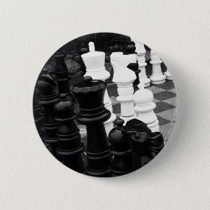 Badge Rond 5 Cm Bouton de jeu d'échecs