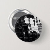 Badge Rond 5 Cm Bouton de jeu d'échecs (Devant & derrière)