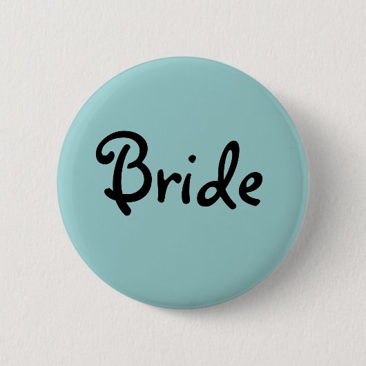 Badge Rond 5 Cm Bouton de jeune mariée (Devant)