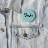 Badge Rond 5 Cm Bouton de jeune mariée (En situation)