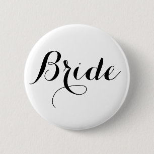 Badge Rond 5 Cm Bouton de jeune mariée