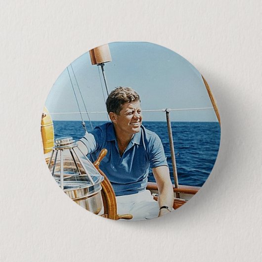 Badge Rond 5 Cm Bouton de JFK (Devant)