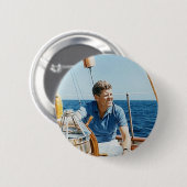 Badge Rond 5 Cm Bouton de JFK (Devant & derrière)