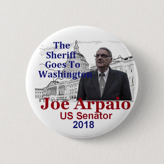 Badge Rond 5 Cm Bouton de Joe ARPAIO 2018 AZ (Devant)
