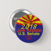 Badge Rond 5 Cm Bouton de Joe ARPAIO 2018 AZ (Devant & derrière)