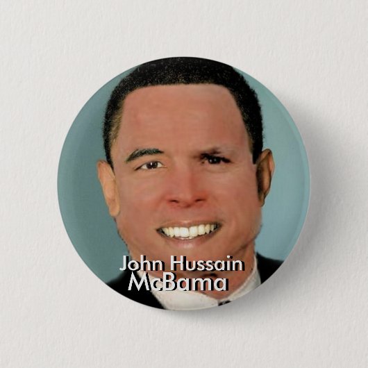 Badge Rond 5 Cm Bouton de John Hussain McBama (Devant)
