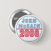 Badge Rond 5 Cm Bouton de John McCain (Devant & derrière)