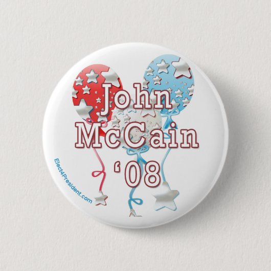 Badge Rond 5 Cm Bouton de John McCain (Devant)