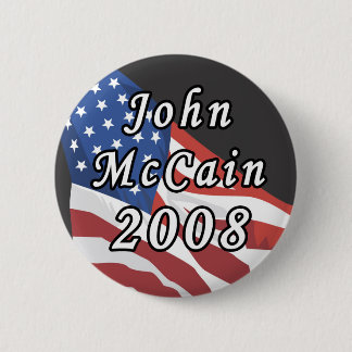 Badge Rond 5 Cm Bouton de John McCain 2008