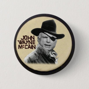 Badge Rond 5 Cm Bouton de John Wayne McCain