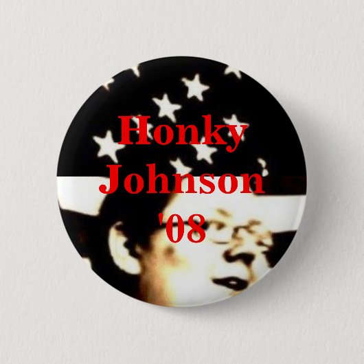 Badge Rond 5 Cm Bouton de Johnson '08 de Honky (Devant)