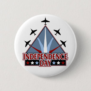 Badge Rond 5 Cm Bouton de Jour de la Déclaration d'Indépendance