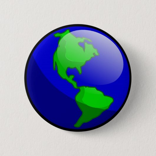 Badge Rond 5 Cm Bouton de jour de la terre (Devant)
