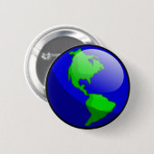 Badge Rond 5 Cm Bouton de jour de la terre (Devant & derrière)