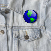 Badge Rond 5 Cm Bouton de jour de la terre (En situation)