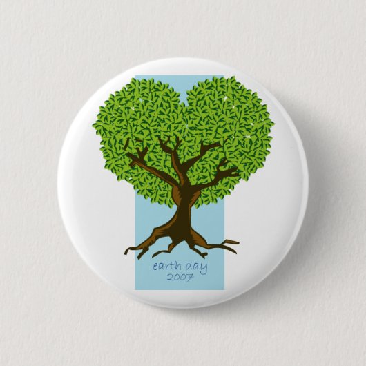 Badge Rond 5 Cm Bouton de jour de la terre (Devant)