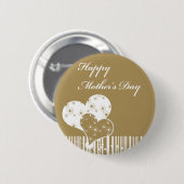 Badge Rond 5 Cm Bouton de jour de mères (Devant & derrière)