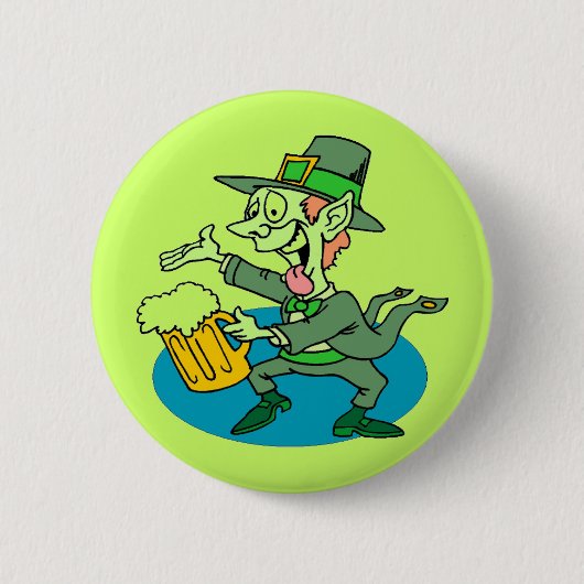 Badge Rond 5 Cm Bouton de jour de St Patricks (Devant)