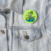 Badge Rond 5 Cm Bouton de jour de St Patricks (En situation)