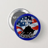 Badge Rond 5 Cm Bouton de JOUR DU SOUVENIR (Devant & derrière)