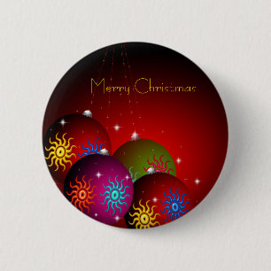 Badge Rond 5 Cm Bouton de Joyeux Noël