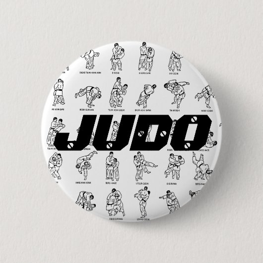Badge Rond 5 Cm Bouton de JUDO (Devant)