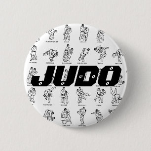 Badge Rond 5 Cm Bouton de JUDO