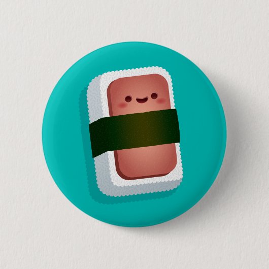 Badge Rond 5 Cm Bouton de Kawaii Musubi (Devant)