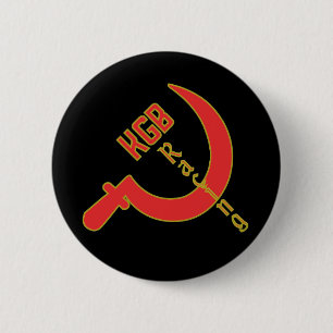 Badge Rond 5 Cm Bouton de KGB Racign
