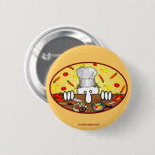 Badge Rond 5 Cm Bouton de Kilroy de chef (Devant & derrière)