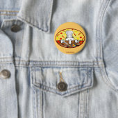 Badge Rond 5 Cm Bouton de Kilroy de chef (En situation)