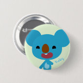 Badge Rond 5 Cm Bouton de koala de Qkids Koby (Devant & derrière)