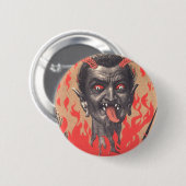 Badge Rond 5 Cm Bouton de Krampus (Devant & derrière)