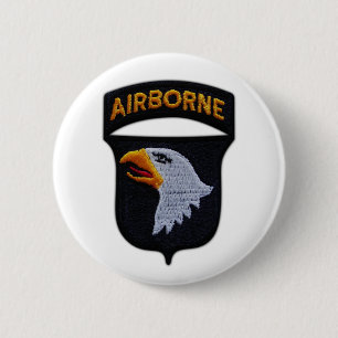 Badge Rond 5 Cm Bouton de la 101e division aéroportée de l'Armé