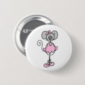 Badge Rond 5 Cm Bouton de la ballerine quatre de souris (Devant & derrière)