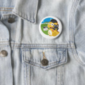 Badge Rond 5 Cm Bouton de la Californie VIPKID (En situation)