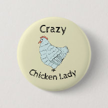 Bouton de la dame du poulet folle