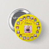 Badge Rond 5 Cm Bouton de la fête fantôme pour enfants (Devant & derrière)