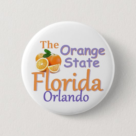 Badge Rond 5 Cm Bouton de la FLORIDE (Devant)