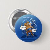 Badge Rond 5 Cm Bouton de la foudre FTW de Thor (petit) (Devant & derrière)