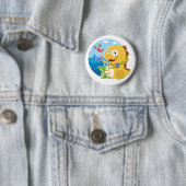 Badge Rond 5 Cm Bouton de la Louisiane VIPKID (En situation)