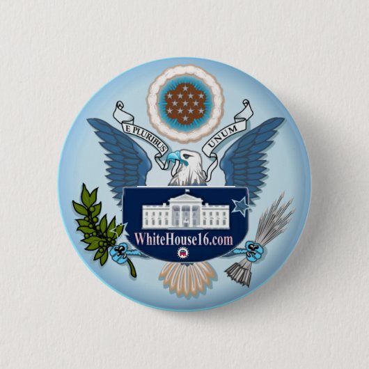 Badge Rond 5 Cm Bouton de la Maison Blanche 2016 (Devant)
