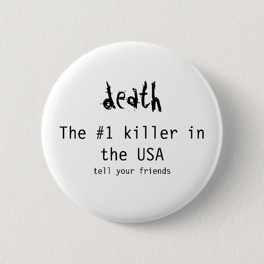 Badge Rond 5 Cm Bouton de la mort (Devant)
