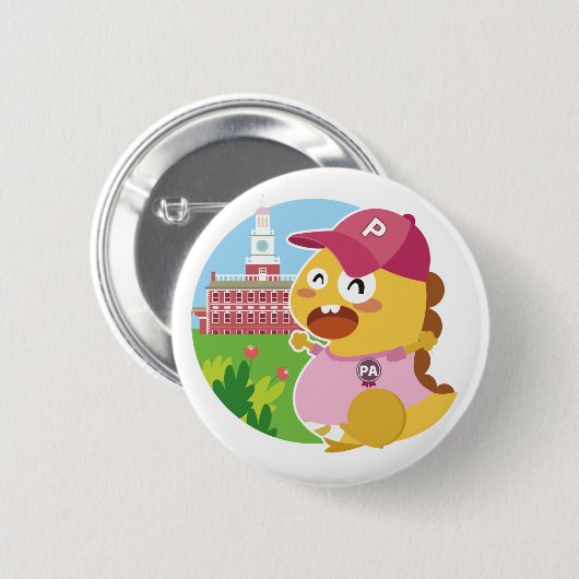 Badge Rond 5 Cm Bouton de la Pennsylvanie VIPKID (Devant & derrière)