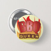 Badge Rond 5 Cm Bouton de la Reine de BBQ (Devant & derrière)