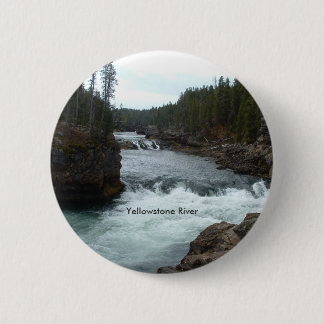 Badge Rond 5 Cm Bouton de la rivière Yellowstone