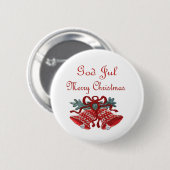 Badge Rond 5 Cm Bouton de la Suède (Devant & derrière)