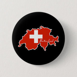 Badge Rond 5 Cm Bouton de la Suisse