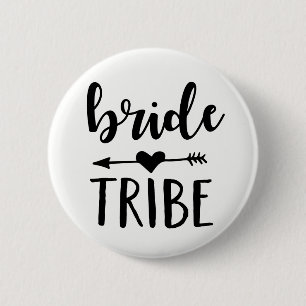 Badge Rond 5 Cm Bouton de la tribu des mariées pour la servante