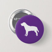 Badge Rond 5 Cm Bouton de Labrador (Devant & derrière)